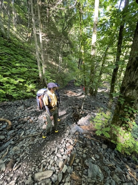 徳沢までの登山道