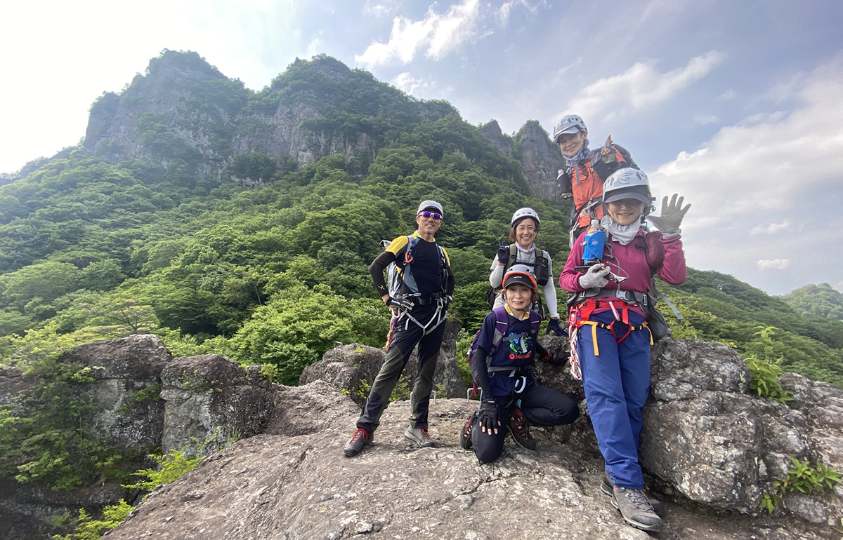 妙義山系・金洞山（中之岳、東岳）ジャンダルム予備講習登山