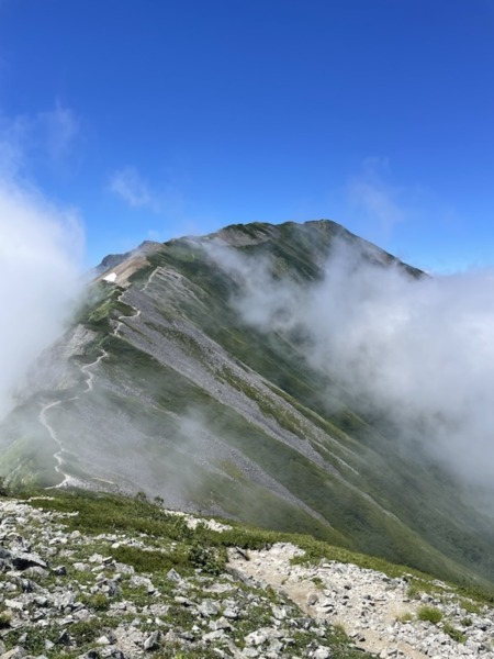 白馬岳稜線