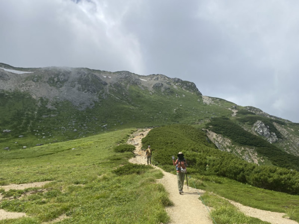 黒部源流域の登山道