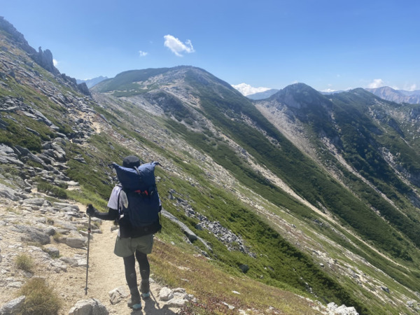 裏銀座の登山道