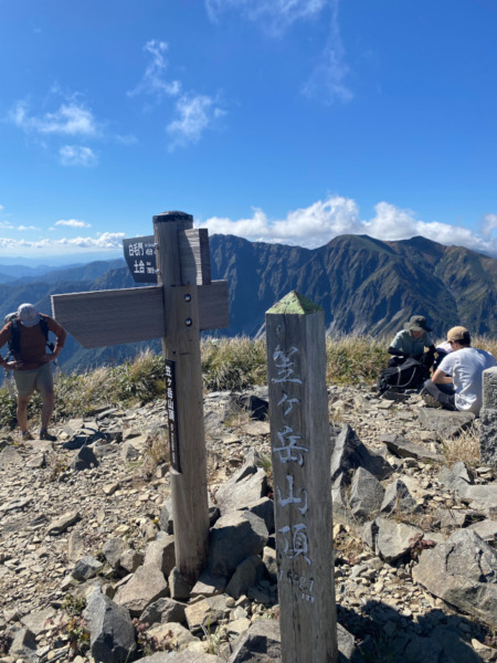 笠ヶ岳山頂