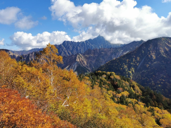 伊藤新道から見る槍ヶ岳