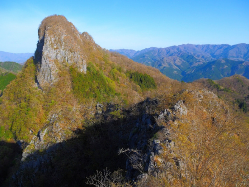 マルチピッチクライミング　二子山東岳　スーパーたこやん