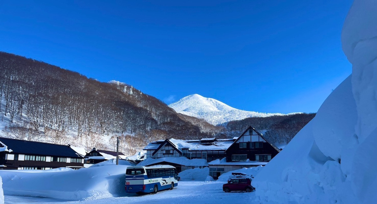 八甲田山でバックカントリースキー