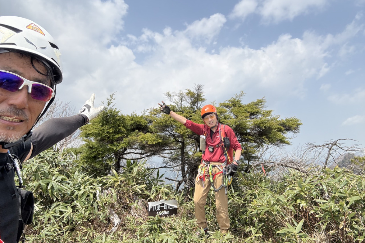 戸隠山(西岳 P1尾根) 破線ルートを周回