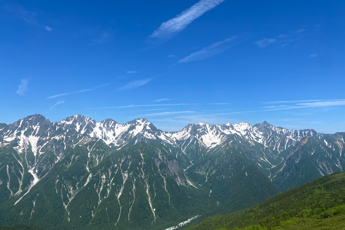 初夏の蝶ヶ岳登山