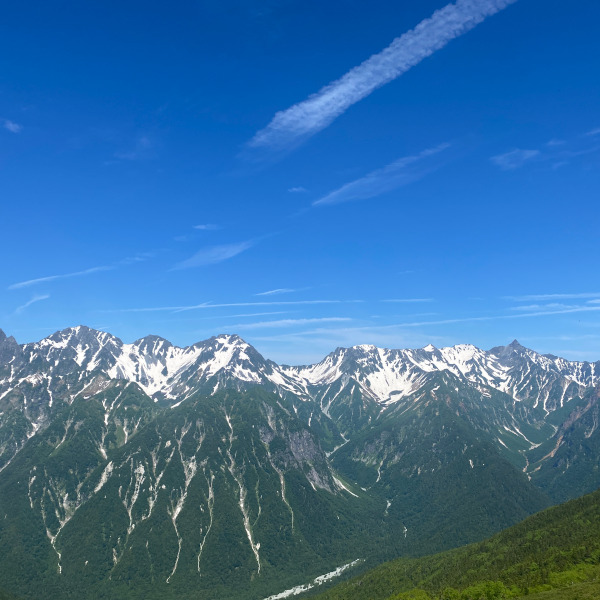 初夏の蝶ヶ岳登山