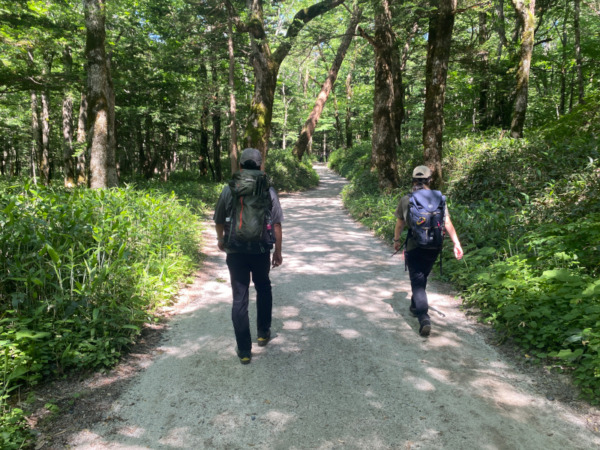 蝶が岳登山