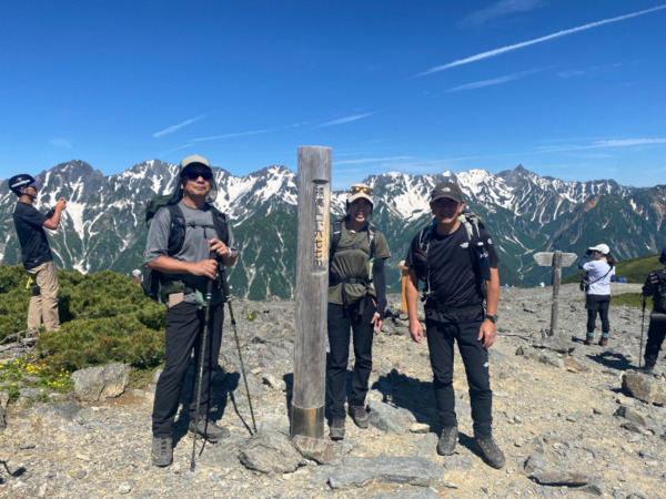 蝶が岳登山