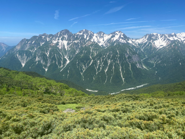 蝶が岳登山