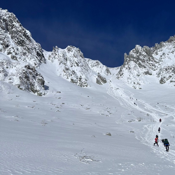 木曽駒ヶ岳　雪上訓練と木曾駒ヶ岳登山