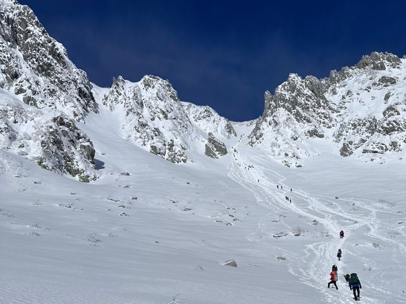 木曽駒ヶ岳　雪上訓練と木曾駒ヶ岳登山