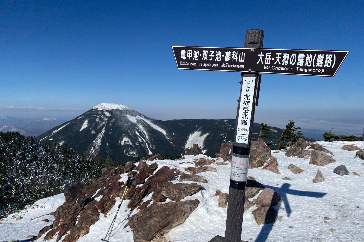 北横岳で雪山デビュー