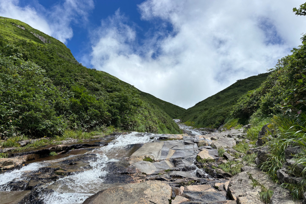 巻機山・米子沢で沢登り