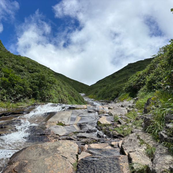 巻機山・米子沢で沢登り